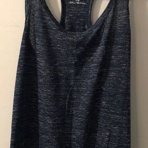 AthleticWorks Size Small Heather Navy Racerback Tank